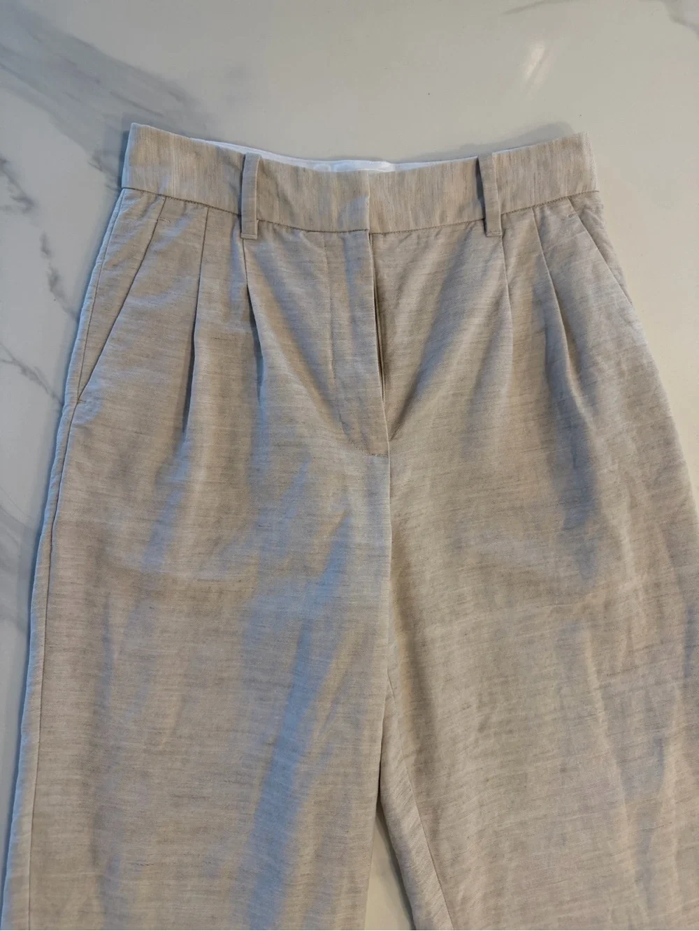 Aritzia The Effortless Pant™ Cropped - Natural Ecru